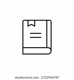 vetor de sinal de ícone de livro com indicador