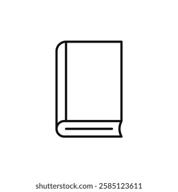 Book bookmark icon. simple thin line vector icon