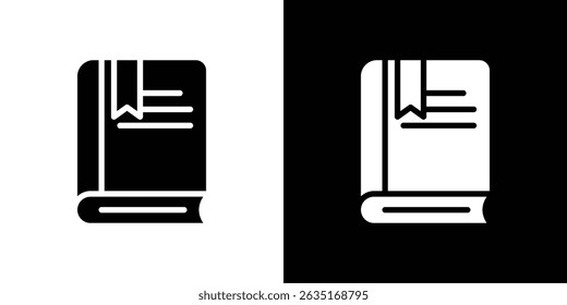Símbolos de ícone de indicador de livro. Ilustração vetorial.
