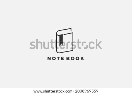 Book With Bookmark Icon, usable logo design for store. buy chart, dictionary, bookmark logo design symbol illustration