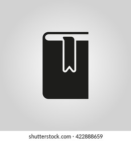 Book and bookmark icon. vector design. Library symbol. web. graphic. JPG. AI. app. logo. object. flat. image. sign. eps. art. picture - stock vector