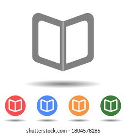 Book with bookmark icon vector logo isolated on background