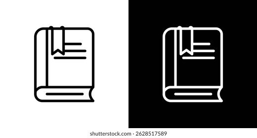 Book bookmark icon vector for web, computer and mobile apps