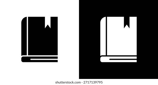 Book bookmark icons set. vector icons designed in filled style