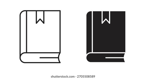 Buch Lesezeichen Symbole für die Verwendung Web-Design, logo.Symbol-Illustration.