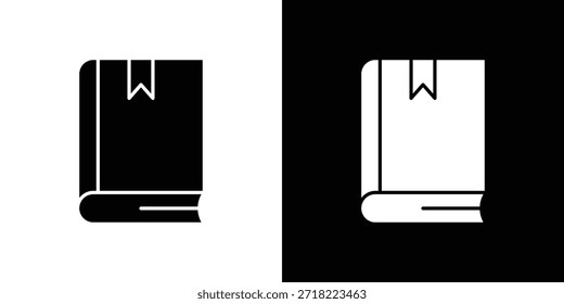 Ícones de marcadores de livro. Pixels de símbolo de ilustração de modelo de vetor perfeitos