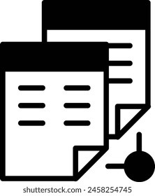 A book with a bookmark is shown in black and white. The book is open to a page with a title and a line of text. The bookmark is placed between the pages