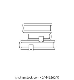 Book with bookmarks icon. Element of book for mobile concept and web apps icon. Outline, thin line icon for website design and development, app development