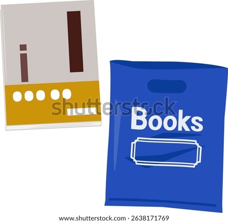 Book and bookstore shopping bag