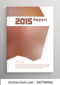 Book - brochure cover design template, with bleed and crop marks