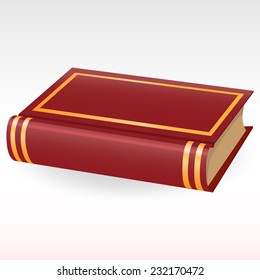 The book in brown hardcover