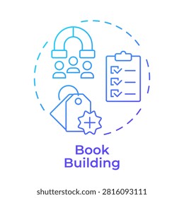 Book building blue gradient