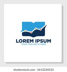 book business logo concept, profit design inspiration