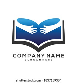 book care illustration vector logo
