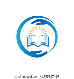 Book Care logo design element