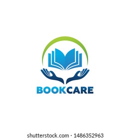 Book Care Logo Template Design Vector, Emblem, Design Concept, Creative Symbol, Icon