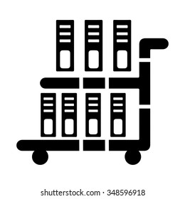 book cart icon 