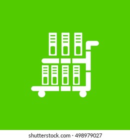 book cart icon 