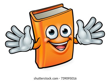 A book cartoon character education mascot illustration