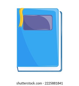 icono plano de caricatura de libros aislado