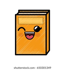 book cartoon smiley