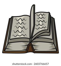 book, book cartoon. book vector, book 2D illustraton