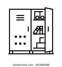 Icono de línea de mayúsculas y minúsculas, signo de concepto, ilustración de vector de contorno, símbolo lineal.