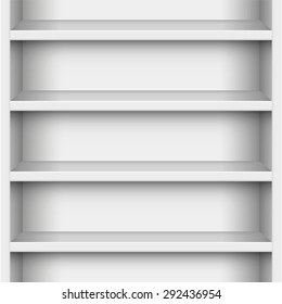 Book case - seamless expandable in all directions. Vector illustration.