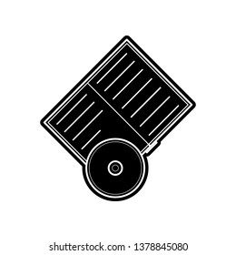 Book and CD icon. Element of Education for mobile concept and web apps icon. Glyph, flat icon for website design and development, app development