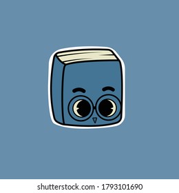 Book Character Vector for Icon and Sticker