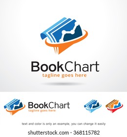 Book Chart Logo Template Design Vector