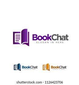 book chat logo colored set