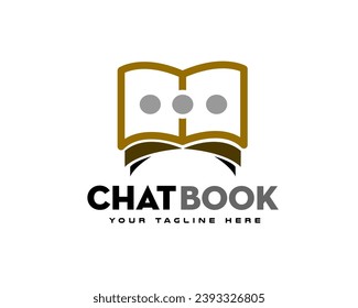 book chat logo icon symbol design template illustration inspiration
