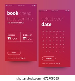 Book Cheap Hotels Online UI Design