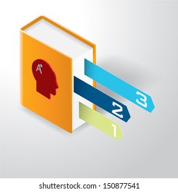 Book of clever infographic Template