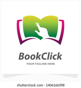 Book Click Logo Design Template