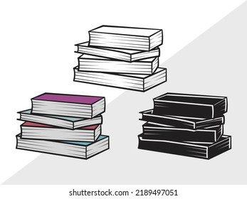 Ilustración de vectores imprimibles SVG de Clipart Book