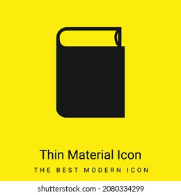 Book Closed Black Object minimal bright yellow material icon