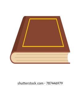 Book closed icon. Flat illustration of book closed vector icon isolated on white background