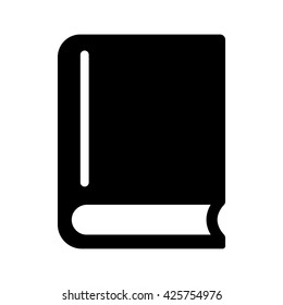 book closed icon on white background