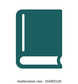 book closed icon on white background