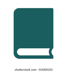 book closed icon on white background