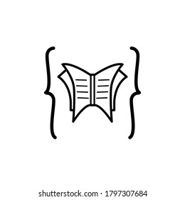 book code icon vector design template illustration