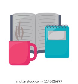 book and coffee mug