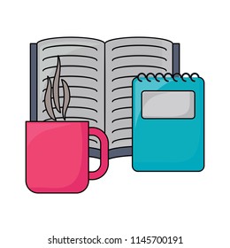 book and coffee mug