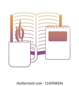 book and coffee mug