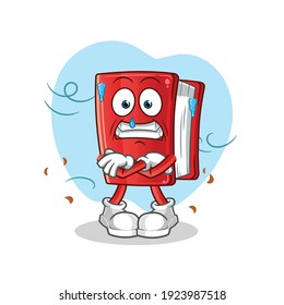 book cold illustration. character vector