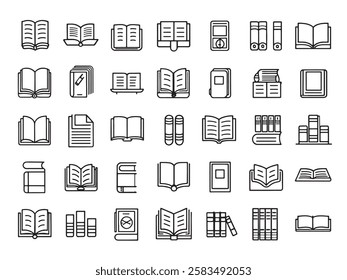 Book Collection Icon Organize and Display Books