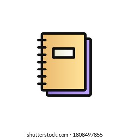 Book color gradient vector icon