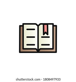 Book color gradient vector icon